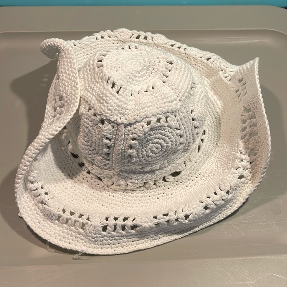Capelli Newyork White Flexible Croquet Summer Hat - Tags Attached - Picture 1 of 6